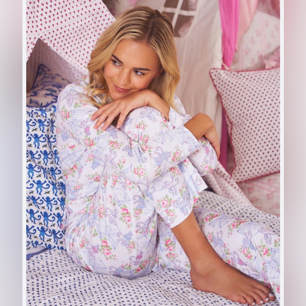 Loveshackfancy X Roller Rabbit Rosa Beaux Pajama Set